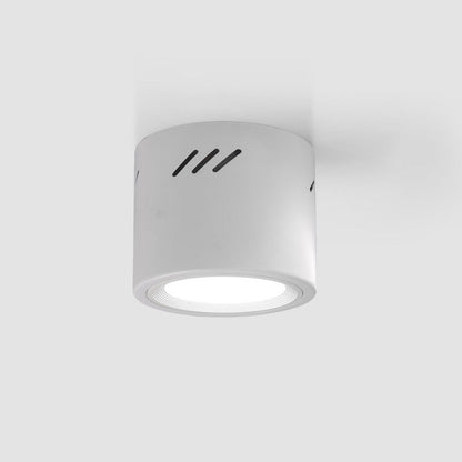 Modern Minimalist Aluminum PC Round Cylinder Spotlight LED Flush Mount Ceiling Light For Hallway
