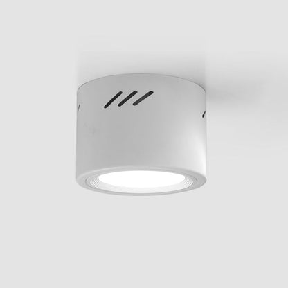 Modern Minimalist Aluminum PC Round Cylinder Spotlight LED Flush Mount Ceiling Light For Hallway