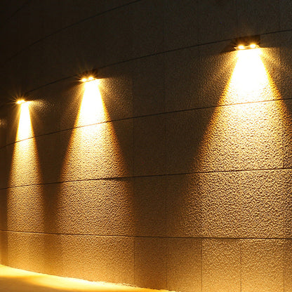 Modern Simplicity Solar Waterproof ABS PMMA Rectangular LED Wall Sconce Lamp For Outdoor Patio