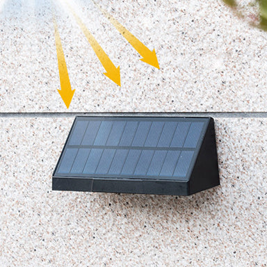 Modern Simplicity Solar Waterproof ABS PMMA Rectangular LED Wall Sconce Lamp For Outdoor Patio