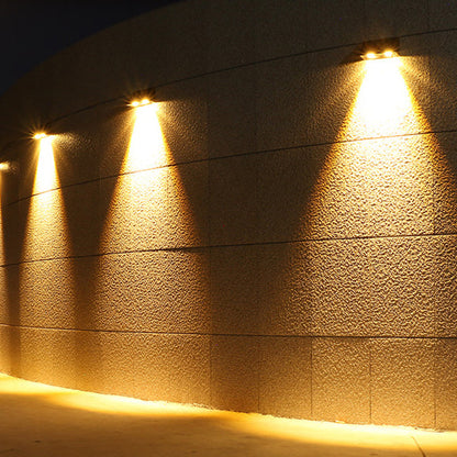 Modern Simplicity Solar Waterproof ABS PMMA Rectangular LED Wall Sconce Lamp For Outdoor Patio