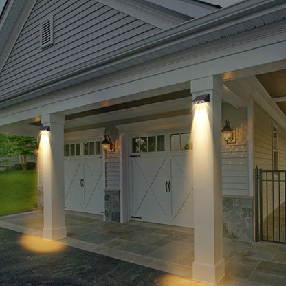 Modern Simplicity Solar Waterproof ABS PMMA Rectangular LED Wall Sconce Lamp For Outdoor Patio