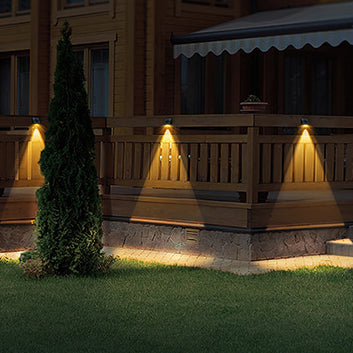 Modern Simplicity Solar Waterproof ABS PMMA Rectangular LED Wall Sconce Lamp For Outdoor Patio