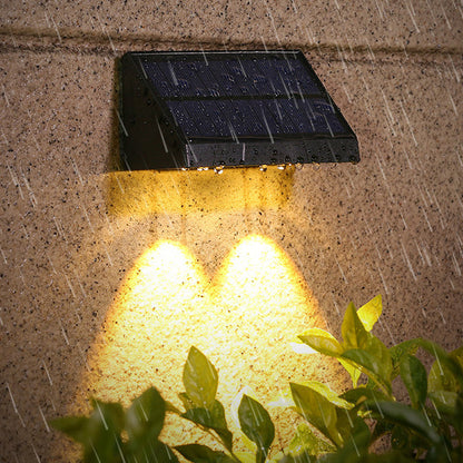 Modern Simplicity Solar Waterproof ABS PMMA Rectangular LED Wall Sconce Lamp For Outdoor Patio