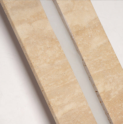 Contemporary Nordic Waterproof Travertine Acrylic Rectangular Strip LED Wall Sconce Lamp For Outdoor Patio
