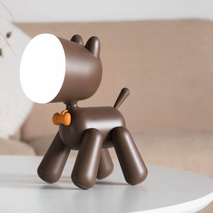 Contemporary Creative Rechargeable ABS PC Puppy LED Table Lamp Night Light For Bedside