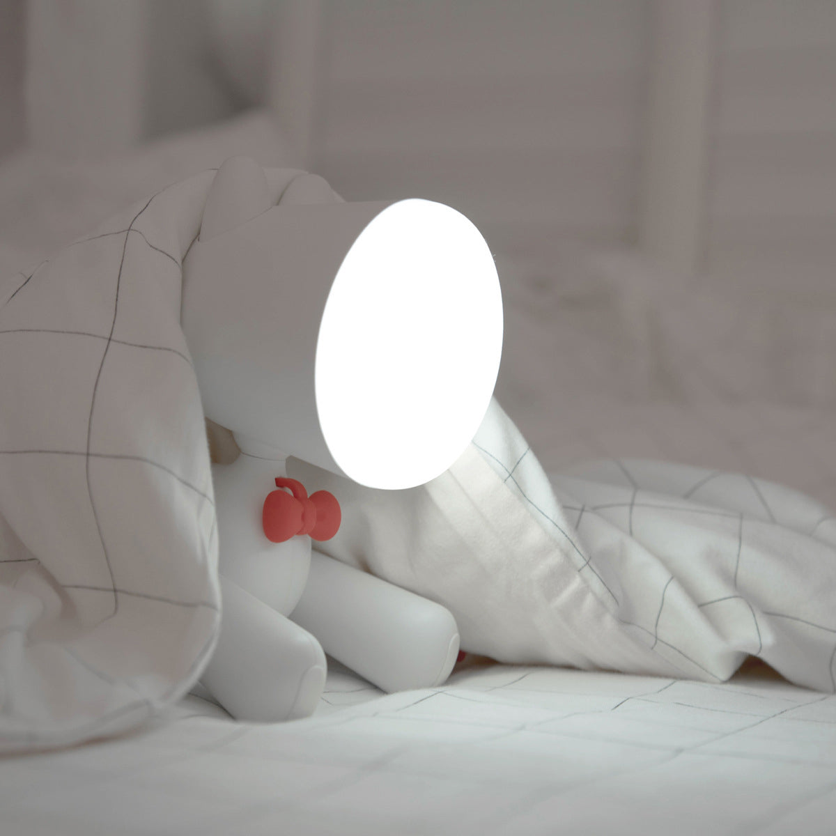 Contemporary Creative Rechargeable ABS PC Puppy LED Table Lamp Night Light For Bedside