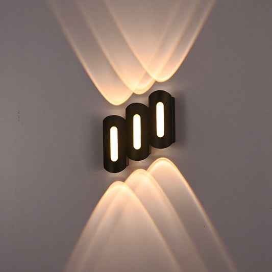 Modern Simplicity Waterproof Aluminum Strip LED Wall Sconce Lamp For Outdoor Patio