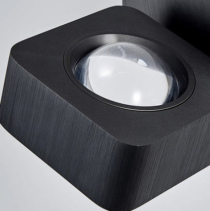 Modern Minimalist Aluminum Square Rotatable LED Wall Sconce Lamp For Bedside
