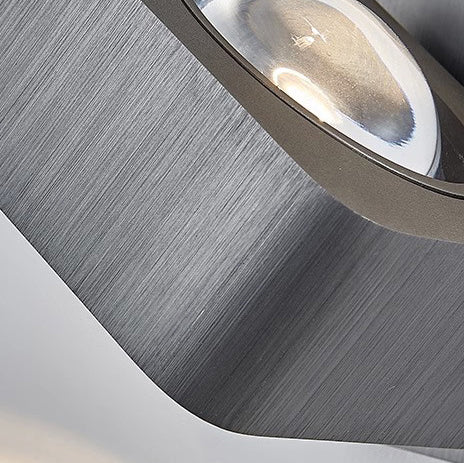 Modern Minimalist Aluminum Square Rotatable LED Wall Sconce Lamp For Bedside