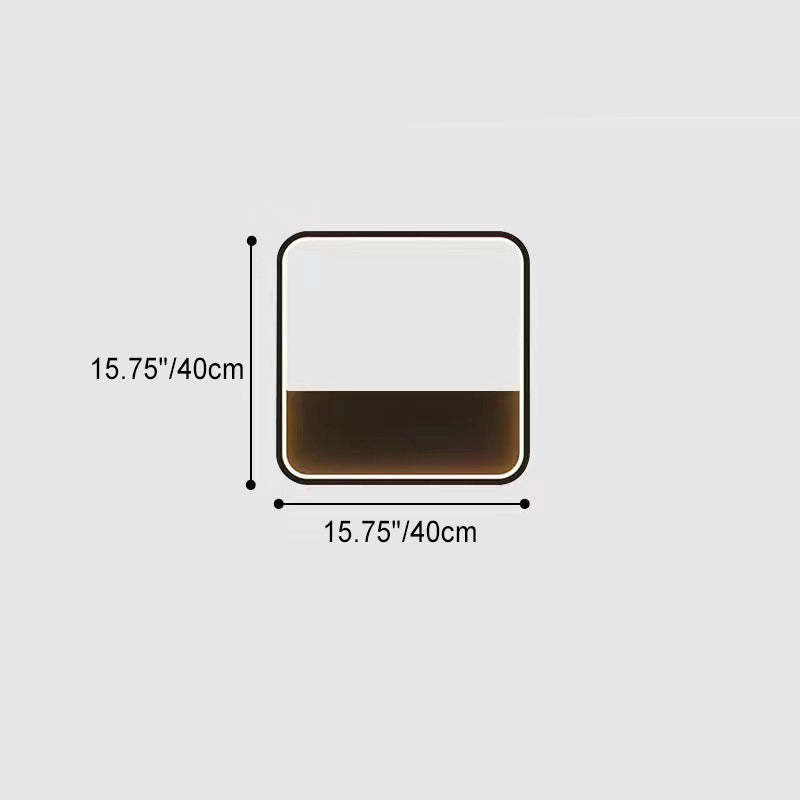 Modern Minimalist Solar Waterproof Stainless Steel Aluminum Square Rectangular  LED Wall Sconce Lamp For Garden