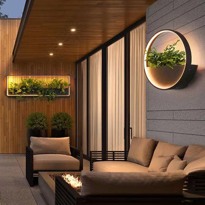 Modern Minimalist Solar Waterproof Stainless Steel Aluminum Square Rectangular  LED Wall Sconce Lamp For Garden