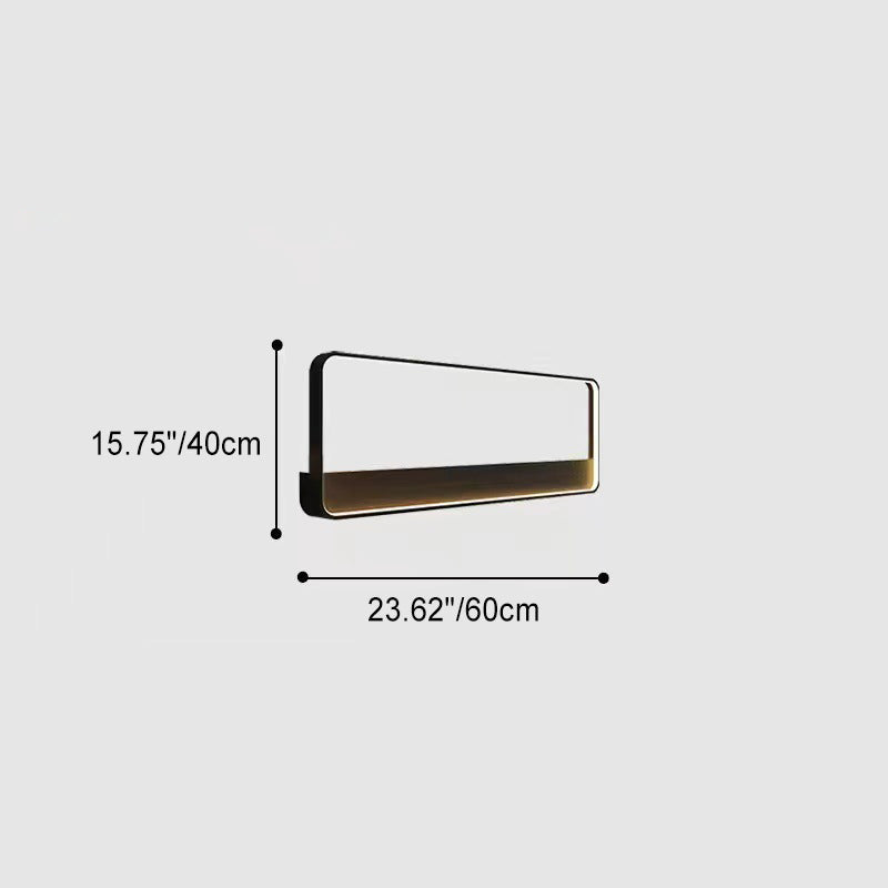 Modern Minimalist Solar Waterproof Stainless Steel Aluminum Square Rectangular  LED Wall Sconce Lamp For Garden