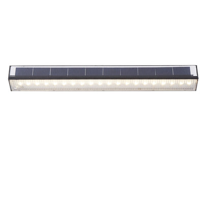 Modern Simplicity Solar Waterproof Rechargeable ABS Strip Magnetic Light Control LED Wall Sconce Lamp For Garden