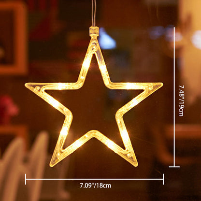 モダンアールデコ調 電池式 PVC クリスマスツリー 鹿 ベル 雪だるま デコレーション LED 壁付け照明 吸盤ライト 寝室用