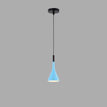 Contemporary Nordic Iron Conic 1-Light Pendant Light For Bedside