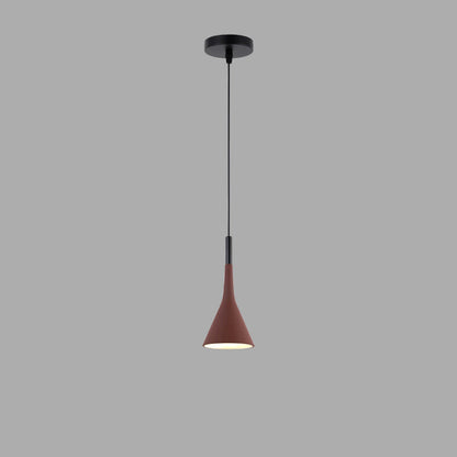 Contemporary Nordic Iron Conic 1-Light Pendant Light For Bedside