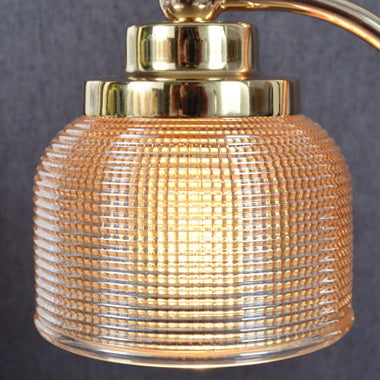 Traditional Vintage Iron Wood Glass Cylinder Liftable 1-Light Melting Wax Table Lamp For Bedroom