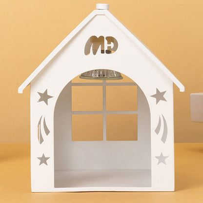 Contemporary Nordic Hollowed House Decorative Iron 1-Light Melting Wax Table Lamp For Bedroom