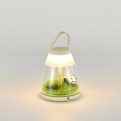 Contemporary Creative Rechargeable ABS Acrylic Cylinder Animal Wedding Portable LED Table Lamp Night Light For Dining Room
