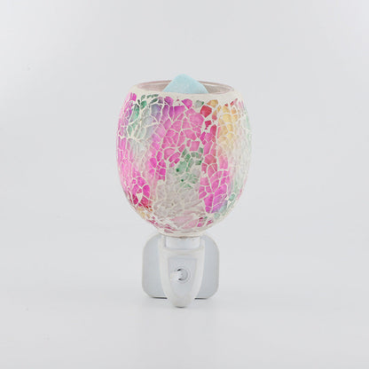 Contemporary Boho Plastic Glass Mosaic Cracked 1-Light Melting Wax Wall Sconce Lamp For Bedroom
