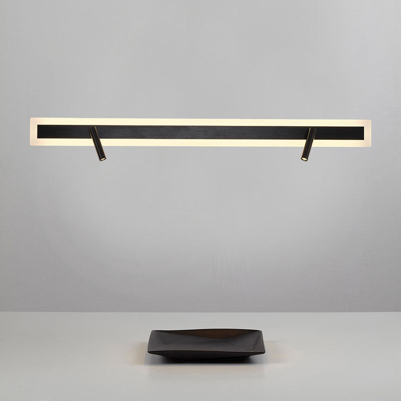 Modern Minimalist Aluminum Acrylic Rectangular Rotatable Spotlight LED Wall Sconce Lamp For Bedside