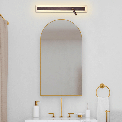 Modern Minimalist Aluminum Acrylic Rectangular Rotatable Spotlight LED Wall Sconce Lamp For Bedside