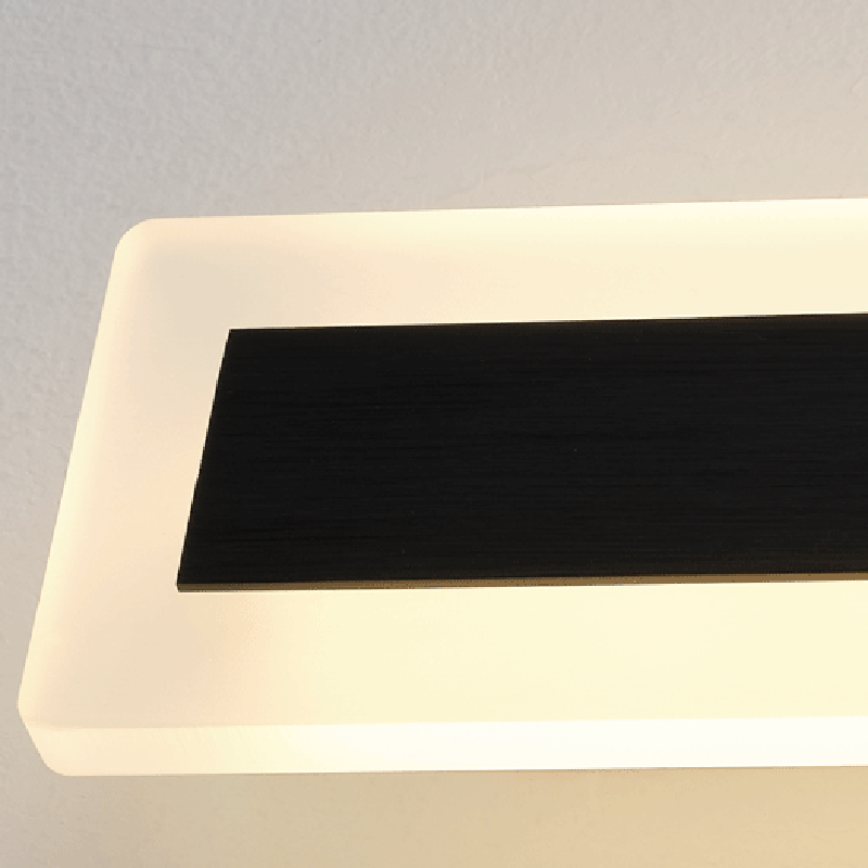 Modern Minimalist Aluminum Acrylic Rectangular Rotatable Spotlight LED Wall Sconce Lamp For Bedside