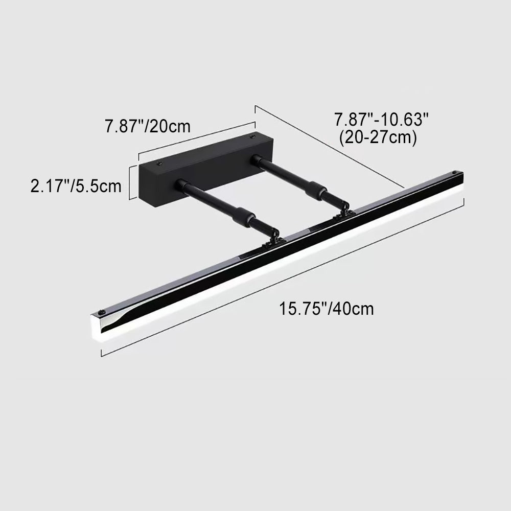مصباح حائط LED قابل للتمدد من شريط PS بتصميم عصري بسيط لإضاءة الحمام 