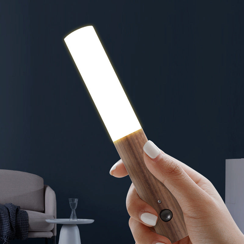 مصباح حائط LED بشريط أكريليك ABS قابل لإعادة الشحن ومستشعر مغناطيسي بسيط وعصري لإضاءة الممر 