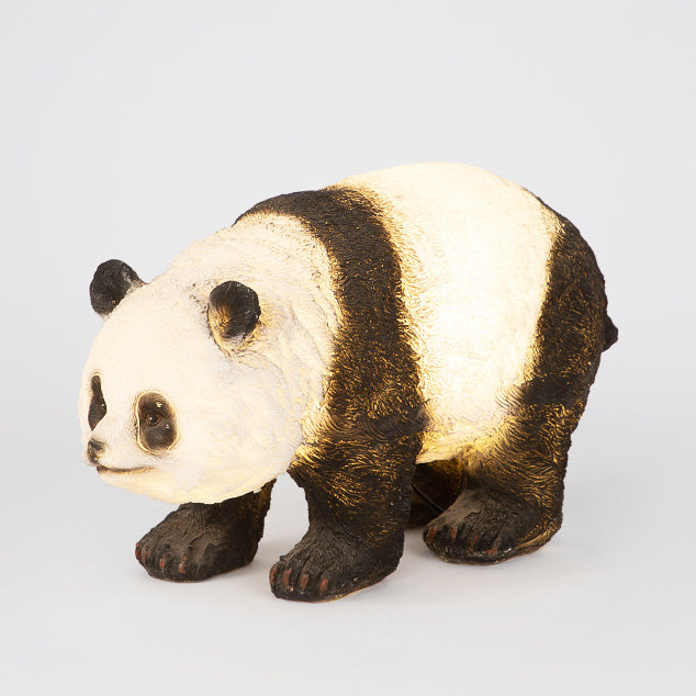 Modern Art Deco Solar Waterproof Resin Fiberglass Imitation Panda Bamboo Shoot LED Outdoor Light Landscape Lighting For Garden