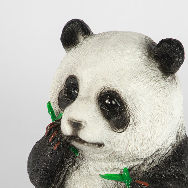 Modern Art Deco Solar Waterproof Resin Fiberglass Imitation Panda Bamboo Shoot LED Outdoor Light Landscape Lighting For Garden