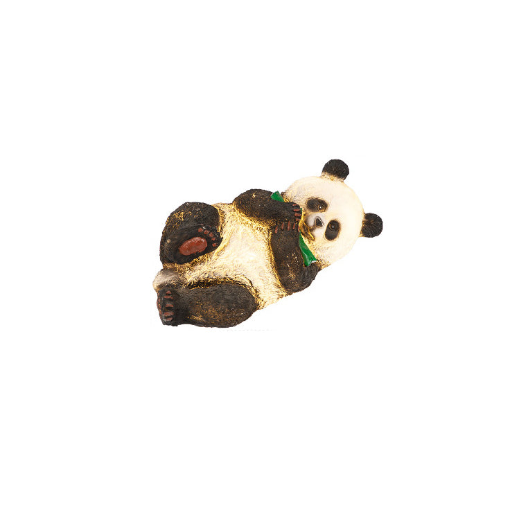 Modern Art Deco Solar Waterproof Resin Fiberglass Imitation Panda Bamboo Shoot LED Outdoor Light Landscape Lighting For Garden