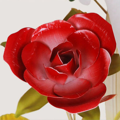 Traditional Farmhouse Iron Glass Rose Floral Bell 1/2 Light Wall Sconce Lamp For Hallway