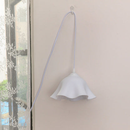Traditional French USB Floral Acrylic Hanging 1-Light Wall Sconce Lamp Night Light For Bedroom