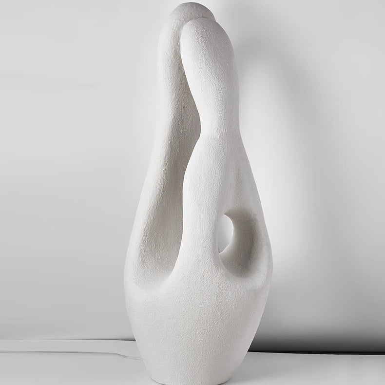 Contemporary Creative Polystyrene Irregular Statue 1-Light Standing Floor Lamp For Living Room