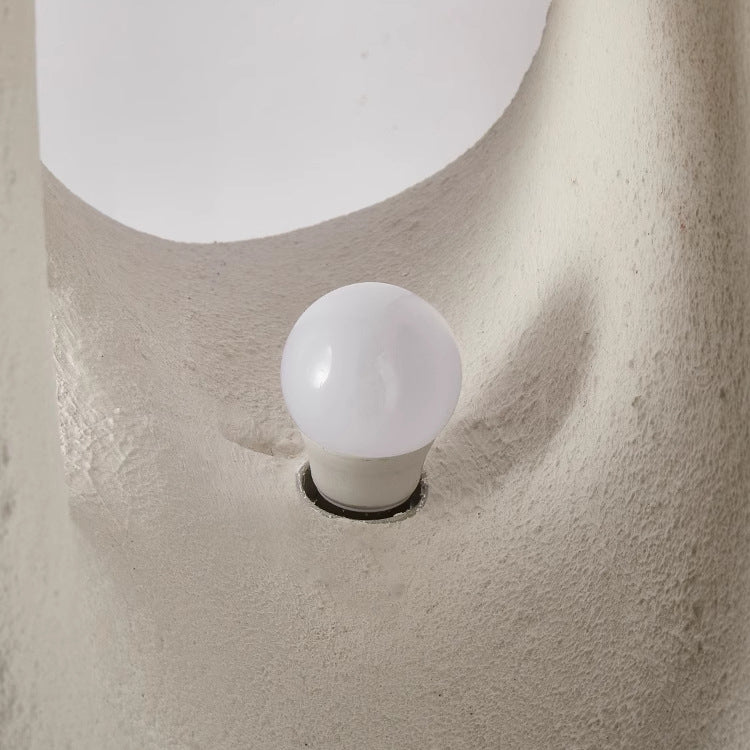 Contemporary Creative Polystyrene Irregular Statue 1-Light Standing Floor Lamp For Living Room