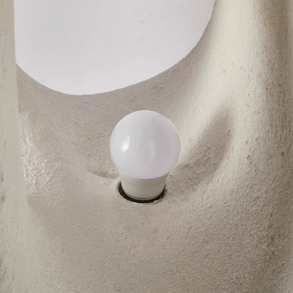 Contemporary Creative Polystyrene Irregular Statue 1-Light Standing Floor Lamp For Living Room
