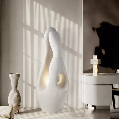 Contemporary Creative Polystyrene Irregular Statue 1-Light Standing Floor Lamp For Living Room