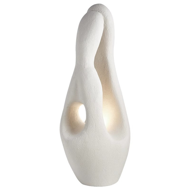 Contemporary Creative Polystyrene Irregular Statue 1-Light Standing Floor Lamp For Living Room