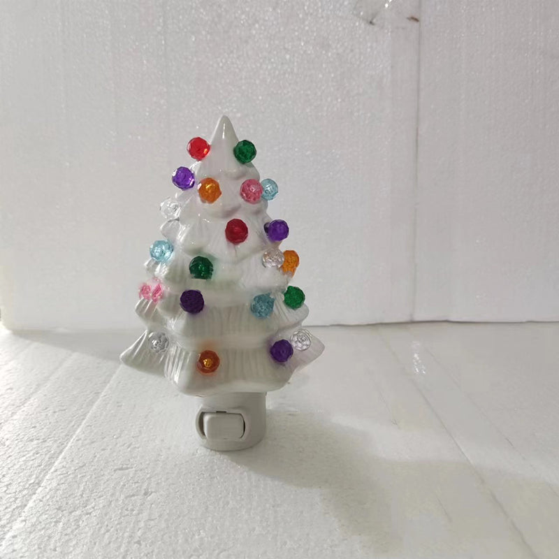 Modern Art Deco Resin Christmas Tree Socket Decoration LED Wall Sconce Lamp For Bedroom