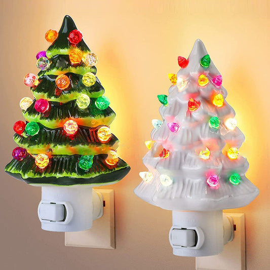 مصباح حائط LED بتصميم فني حديث من الراتنج لتزيين شجرة عيد الميلاد لغرفة النوم 