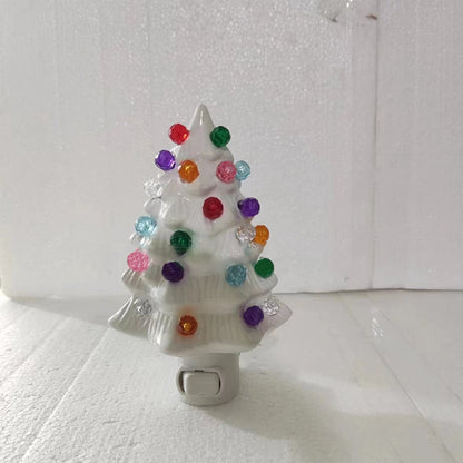 Modern Art Deco Resin Christmas Tree Socket Decoration LED Wall Sconce Lamp For Bedroom