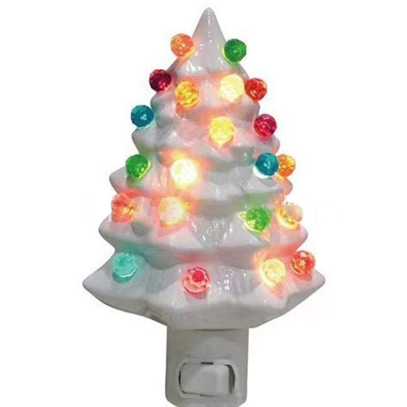 Modern Art Deco Resin Christmas Tree Socket Decoration LED Wall Sconce Lamp For Bedroom