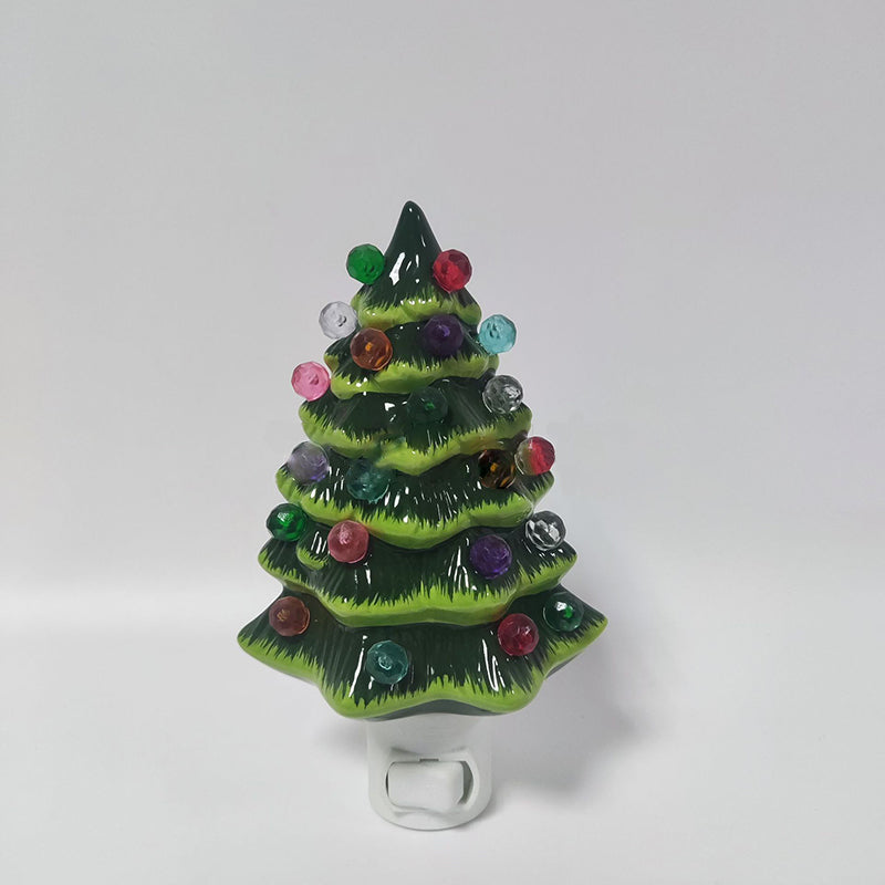 Modern Art Deco Resin Christmas Tree Socket Decoration LED Wall Sconce Lamp For Bedroom