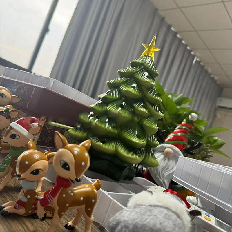 Modern Art Deco Resin Christmas Tree Socket Decoration LED Wall Sconce Lamp For Bedroom