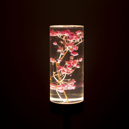 Contemporary Creative USB Rechargeable Eternal Flower Daisy Dandelion Cylinder Iron Acrylic LED Table Lamp Night Light For Bedside