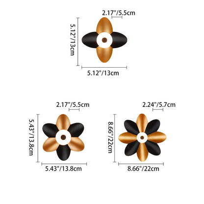Contemporary Scandinavian Waterproof Aluminum Acrylic Flower LED Wall Sconce Lamp For Outdoor Patio