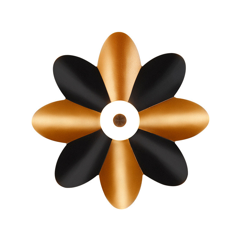 Contemporary Scandinavian Waterproof Aluminum Acrylic Flower LED Wall Sconce Lamp For Outdoor Patio