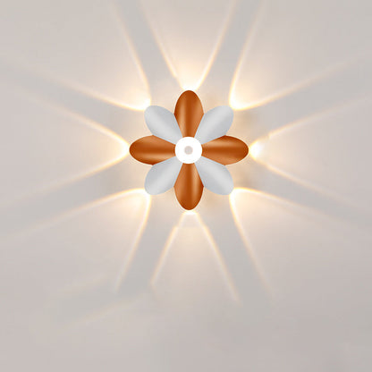 Contemporary Scandinavian Waterproof Aluminum Acrylic Flower LED Wall Sconce Lamp For Outdoor Patio